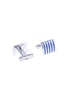 YouBella Jewellery Latest Stylish Elegant Silver Blue Formal Cuff Links Cufflinks Set for Men